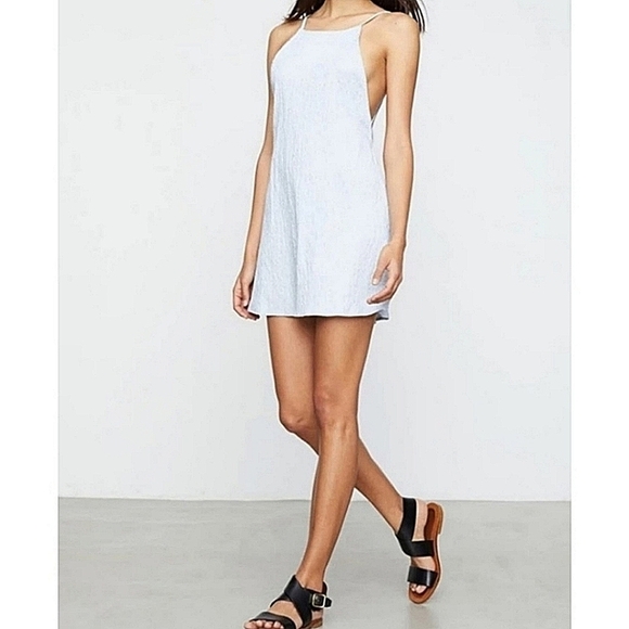 Onia-"Sasha" Swimsuit Coverup in Sailing Blue-Size Medium - Picture 4 of 17